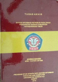 SISTEM INFORMASI RETRIBUSI PADA DINAS PENDAPATAN DAERAH KABUPATEN KOTAWARINGIN TIMUR