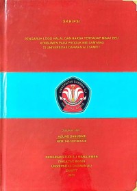 PENGARUH LOGO HALAL DAN HARGA TERHADAP MINAT BELI KONSUMEN PADA PRODUK MIE SAMYANG DI UNIVERSITAS DARWAN ALI SAMPIT