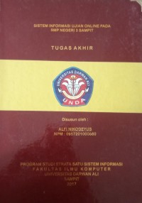 SISTEM INFORMASI UJIAN ONLINE PADA SMP NEGERI 3 SAMPIT