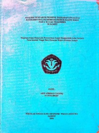 ANALISIS PENGARUH PROMOSI TEHADAP LOYALITAS KONSUMEN DALAM MEMILIH PRODUK KARTU HALO PASCA BAYAR TELKOMSEL