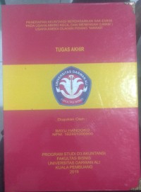 PENERAPAN AKUNTANSI BERDASARKAN SAK-EMKM PADA USAHA MIKRO KECIL DAN MENENGAH (UMKM) USAHA ANEKA OLAHAN PISANG 