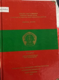 ANALISIS SIKAP KONSUMEN TERHADAP PISANG KEPOK DI KECAMATAN SERUYAN HILIR KABUPATEN SERUYAN