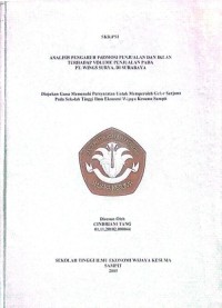ANALISIS PENGARUH PROMOSI PENJUALAN PADA IKLAN TERHADAP VOLUME PENJUALAN PADA PT. WINGS SURYA DI SURABAYA