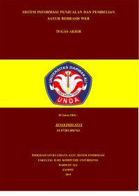 SISTEM INFORMASI PENJUALAN DAN PEMBELIAN SAYUR BERBASIS WEB