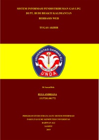 SISTEM INFORMASI PENDISTRIBUSIAN GAS LPG DI PT. BUDI BHAKTI KALIMANTAN BERBASIS WEB