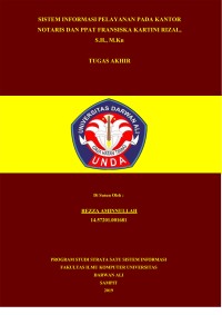 SISTEM INFORMASI PELAYANAN PADA KANTOR NOTARIS DAN PPAT FRANSISKA KARTINI RIZAL, S.H., M.Kn