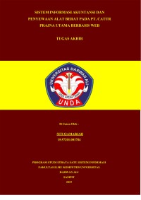 SISTEM INFORMASI AKUNTANSI DAN PENYEWAAN ALAT BERAT PADA PT. CATUR PRAJNA UTAMA BERBASIS WEB