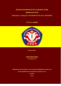 SISTEM INFORMASI MANAJEMEN STOK BERBASIS WEB