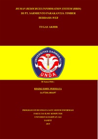 HUMAN RESOURCES INFORMATION SYSTEM (HRIS) DI PT. SARMIENTO PARAKANTJA TIMBER BERBASIS WEB