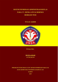 SISTEM INFORMASI ADMINISTRASI REPLAS PADA CV. MITRA LINTAS BORNEO BERBASIS WEB