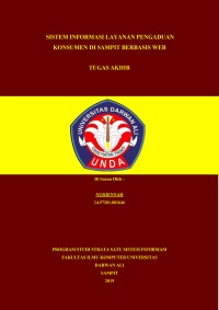 SISTEM INFORMASI LAYANAN PENGADUAN KONSUMEN DI SAMPIT BERBASIS WEB