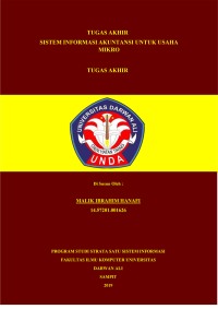 SISTEM INFORMASI AKUNTANSI UNTUK USAHA MIKRO