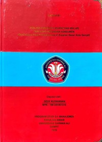 ANALISIS PENGARUH MARKETING MIX (4P) TERHADAP KEPUASAN KONSUMEN (Studi Kasus Pada Produk Semen di Supplier Besar Kota Sampit)