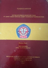 SISTEM INFORMASI INVENTORY PADA PT SAWIT ABADI PERKASA SAMPIT WORKSHOP BERBASIS WEB