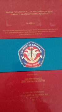 KAJIAN PENERAPAN PAJAK PERTAMBAHAN NILAI PADA PT. LAUTAN PERMATA SENTOSA