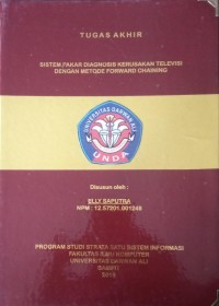SISTEM PAKAR DIAGNOSIS KERUSAKAN TELEVISI DENGAN METODE FORWARD CHAINING