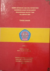 SISTEM INFORMASI JUAL BELI MOTOR PADA SHOWROOM SINAR MOTOR SAMPIT MENGGUNAKAN DELPHI 7 DAN SQL SERVER 2005