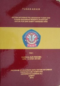 SISTEM INFORMASI PELAKSANAAN TUGAS DAN FUNGSI BASARNAS BESERTA INVENTORY UNTUK POS SAR SAMPIT BERBASIS WEB