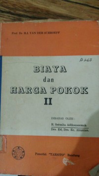 BIAYA DAN HARGA POKOK II