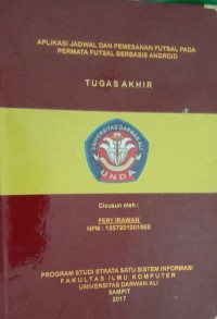 APLIKASI JADWAL DAN PEMESANAN FUTSAL PADA PERMATA FUTSAL BERBASIS ANDROID