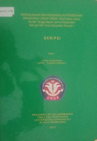 PERENCANAAN DAN PENGENDALIAN PERSEDIAAN BAHAN BAKU JAMUR TIRAM