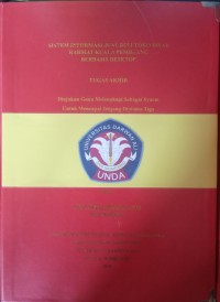 SISTEM INFORMASI JUAL BELI TOKO SINAR RAHMAT KUALA PEMBUANG BERBASIS DESKTOP