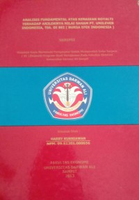 ANALISIS FUNDAMENTAL ATAS KENAIKAN ROYALTI TERHADAP ANJLOKNYA SAHAM PT. UNILEVER INDONESIA, TBK. DI BEI ( BURSA EFEK INDONESAI