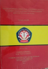 SISTEM INFORMASI ADMINISTRASI PENGIRIMAN CPO PADA PT. SUMBER KAHAYAN NUSANTARA  MENGGUNAKAN BORLAND DELPHI MYSQL