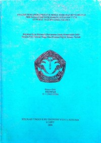 ANALISIS PENGARUH STRUKTUR MODAL TERHADAP RENTABILITAS PERUSAHAAN INDUSTRI BARANG KONSUMSI YANG GO PUBLIC DI BURSA EFEK JAKARTA