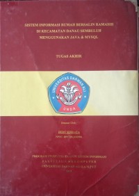 SISTEM INFORMASI RUMAH BERSALIN RAMASIH DI KECAMATAN DANAU SEMBULUH MENGGUNAKAN JAVA & MYSQL