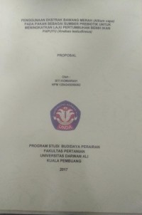 PENGGUNA EKSTRAK BAWANG MERAH (ALLIUM CEPA) PADA PAKAN SEBAGAI SUMBER PREBIOTIK MENINGKATKAN LAJU PERTUMBUHAN BENIH IKAN PAPUYU (ANABAS TESTUDINEUS)