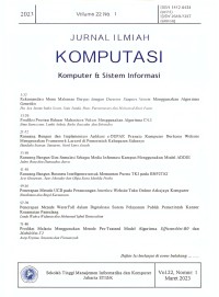 Image of JURNAL ILMIAH KOMPUTASI Komputer & Sistem Informasi