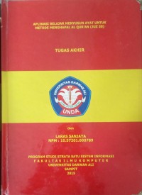 APLIKASI BELAJAR MENYUSUN AYAT UNTUK METODE MENGHAPAL ALQUR'AN (JUZ 30)