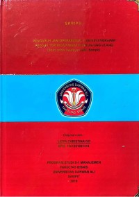 PENGARUH JAM OPERASIONAL DAN KELENGKAPAN PRODUK TERHADAP MINAT BERKUNJUNG ULANG (Studi pada Swalayan ABC Sampit)