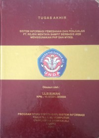 SISTEM INFORMASI PEMESANAN DAN PENJUALAN PT REJEKI MENTAYA SAMPIT BERBASIS WEB MENGGUNAKAN PHP DAN MYSQL