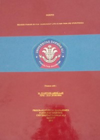 REAKSI PASAR DUNIA TERHADAP CPO (CRUDE PALM OIL) INDONESIA