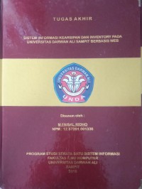 SISTEM INFORMASI KEARSIPAN DAN INVENTORY PADA UNIVERSITAS DARWAN ALI SAMPIT BERBASIS WEB