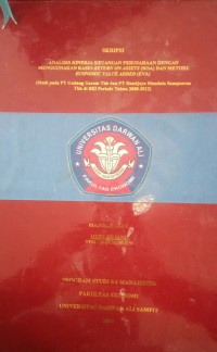 ANALISIS KINERJA KEUANAGAN PERUSAHAAN DENGAN MENGGUNAKAN RASIO RETURN ON ASSETS (ROA) DAN METODE ECONOMIC VALUE ADDED