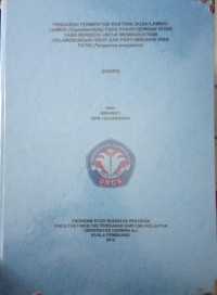 PENGARUH FERMENTASI EKSTRAK BUAH LAMBAI-LAMBAI (CAYRATIATRIFOLIA) PADA PAKAN DENGAN DOSIS YANG BERBEDA UNTUK MENINGKATKAN KELANGSUNGAN HIDUP DAN PERTUMBUHAN IKAN PATIN (PANGASIUS)