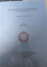 PENGARUH RETRIBUSI TEPUNG IKAN DENGAN TEPUNG UDANG TERHADAP PERTUMBUHAN IKAN NILA (OREOCHROMIS NILOTICUS)