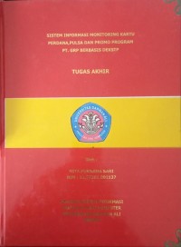 SISTEM MONITORING KARTU PERDANA, PULSA DAN PROMO PROGRAM PT GRP BERBASIS DESKTOP