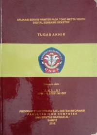 APLIKASI SERVIS PRINTER PADA TOKO METTA YOUNT DIGITAL BERBASIS DEKSTOP