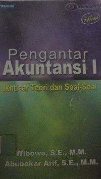 PENGANTAR AKUTANSI I