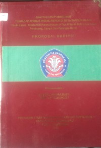 ANALISIS SIKAP KONSUMEN TERHADAP ATRIBUT PISANG KEPOK DESA BANGUN HARJA (STUDY KASUS : KONSUMEN PISANG KEPOK DI TIGA KOTA YAITU KUALA PEMBUANG, SAMPIT, DAN PALANGKA RAYA)