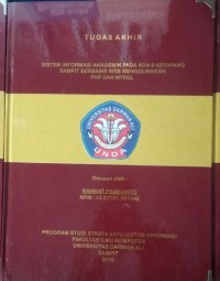 SISTEM INFORMASI AKADEMIK PADA SDN 6 KETAPANG SAMPIT BERBASIS WEB MENGGUNAKAN PHP DAN MYSQL