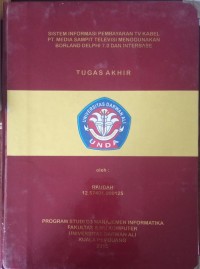 SISTEM INFORMASI KEPEGAWAIAN MENGGUNAKAN DELPHI 7 PADA BADAN PERENCANAAN DAN PEMBANGUNAN DAERAH KABUPATEN SERUYAN