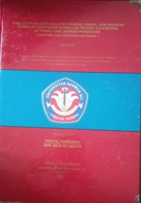 ANALISIS PENGARUH PRODUK, HARGA, DAN PROMOSI TERHADAP KEPUTUSAN PEMBELIAN PRODUK ELEKTRONIK DI TINJAU DARI BAURAN PEMASARAN (STUDI PADA TOKO CITRA ELEKTRONIK SAMPIT)