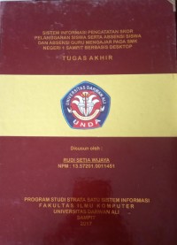 SISTEM INFORMASI PENCATATAN SKOR PELANGGARAN SISWA SERTA ABSENSI SISWA DAN ABSENSI GURU MENGAJAR PADA SMK NEGERI 1 SAMPIT BERBASIS WEB DESKTOP