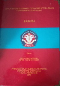 DERAJAT INFEKSI EKTOPARASIT OCTOLASMIS SP PADA INSANG KEPITING BAKAU (SCYLLA SERRATA)