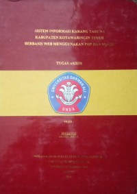 SISTEM INFORMASI KARANG TARUNA KABUPATEN KOTAWARINGIN TIMUR BERBASIS WEB MENGGUNAKAN PHP DAN MYSQL